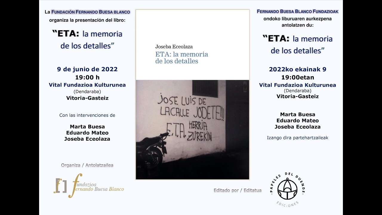 Presentación en Vitoria-Gasteiz del libro 