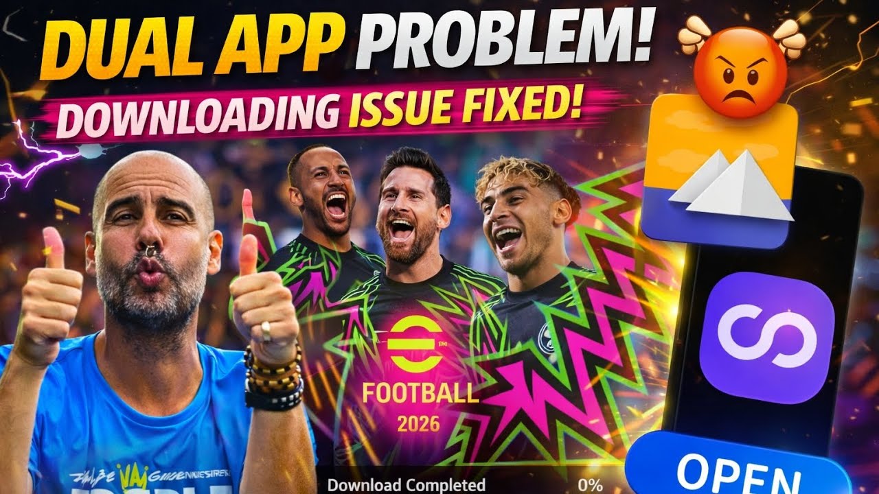eFootball Dual App Working Fix 😳 Download Issue ഇനി ഇല്ല!