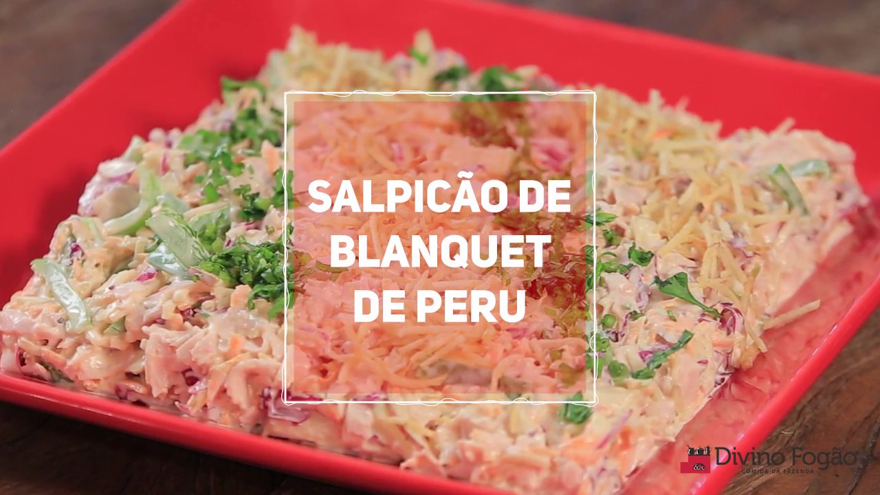 Salpic&atilde;o de Blanquet de Peru - Divino Minuto - Receitas Divinas