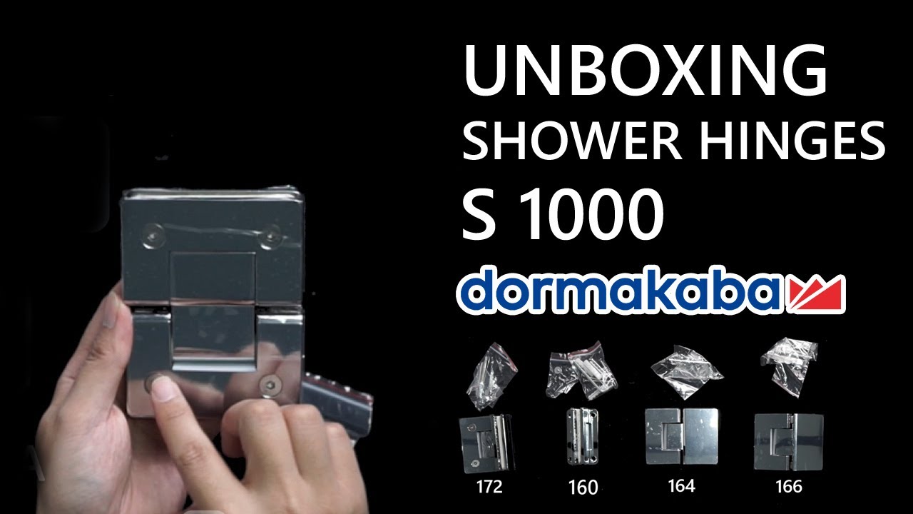 Unboxing Dorma Shower Hinge S1000 by dormakaba