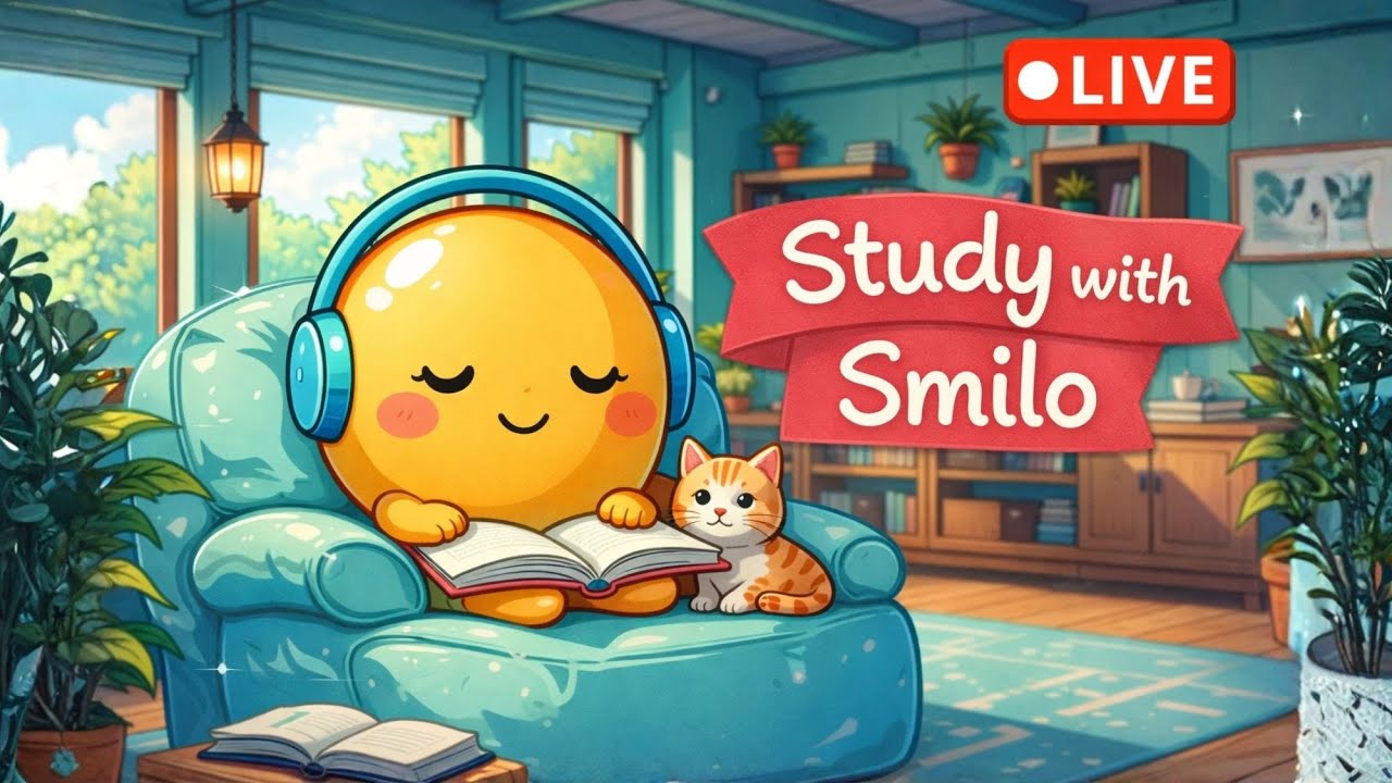 Study with Smilo LIVE | Cozy Focus, Calm Vibes & Chill Study Stream