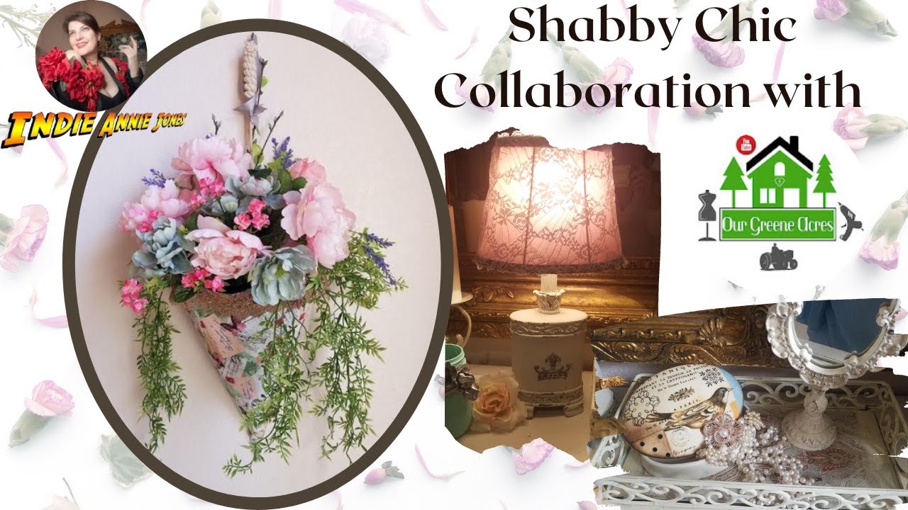 Shabby Chic Cottagecore Decor Ideas, Thrift Flip, Collab with Our Greene Acres