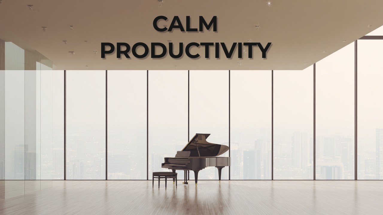 Focus Without Stress – Calm Piano for Deep Work, Overwhelm & Mental Clarity (1 Hour)