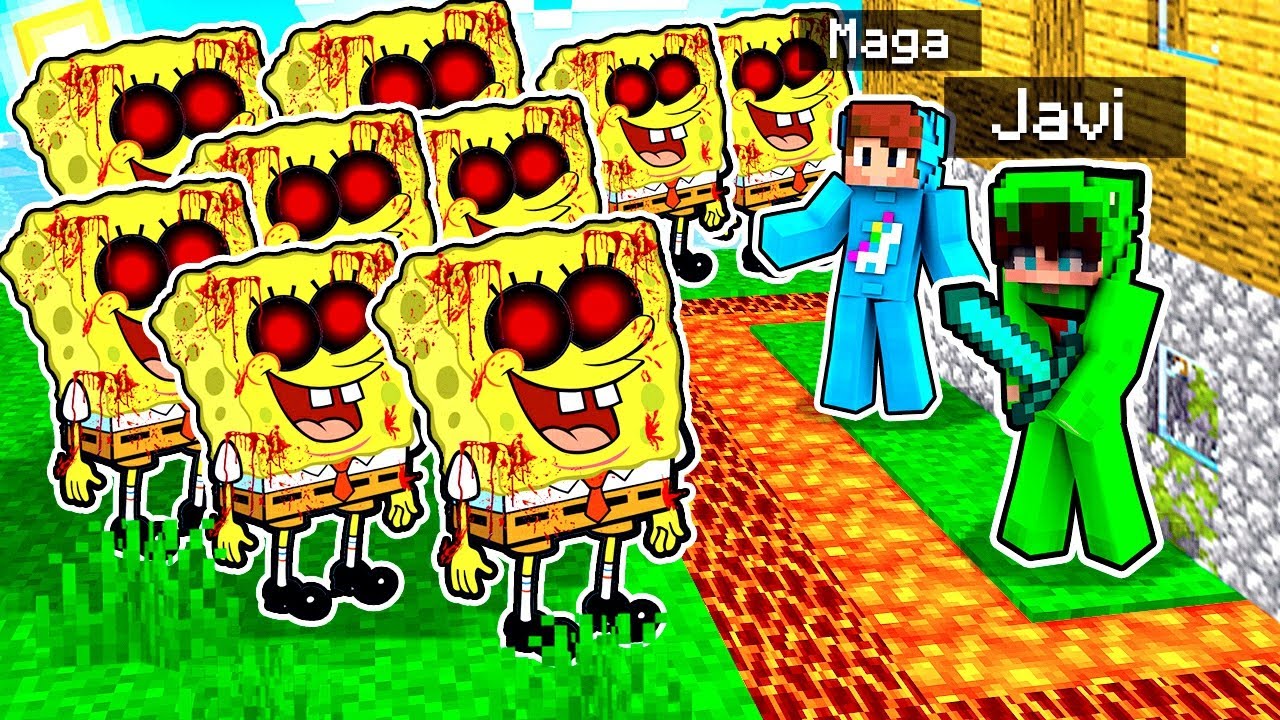 10.000 Bob Esponja.exe Vs La Casa Más Segura De Minecraft