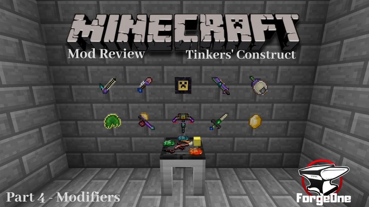 Tinkers' Construct - Part 4 - Modifiers - Minecraft Mod Review (1.12.2)