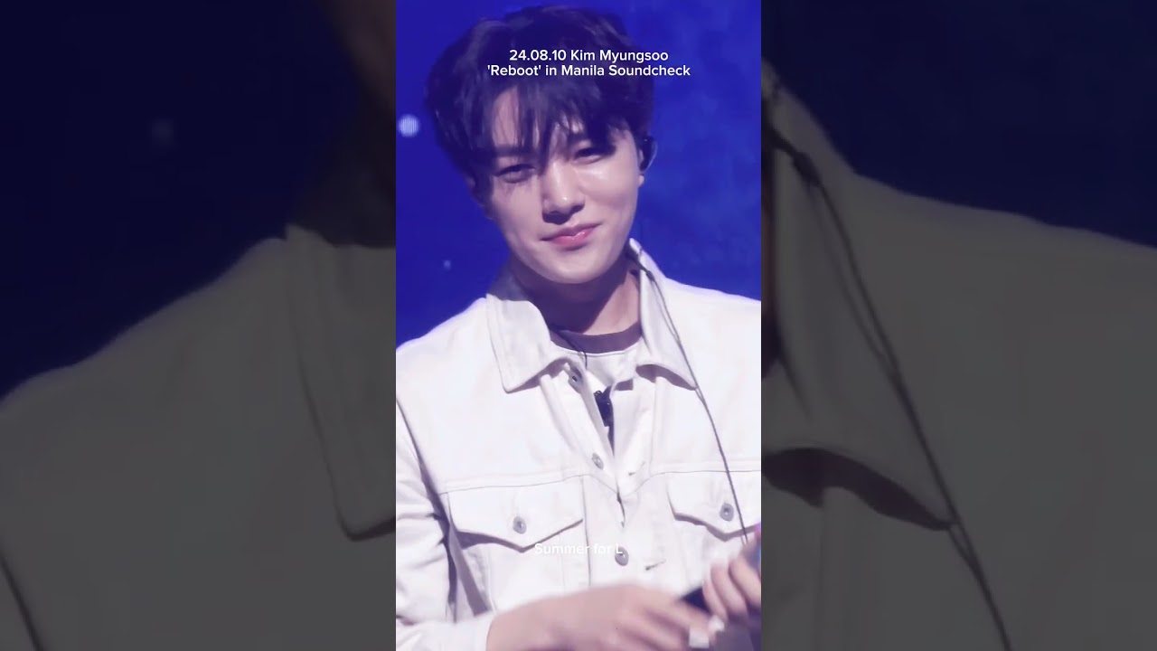 24.08.10 Kim Myungsoo Fan Meeting 2024 'REBOOT' in Manila - Soundcheck
