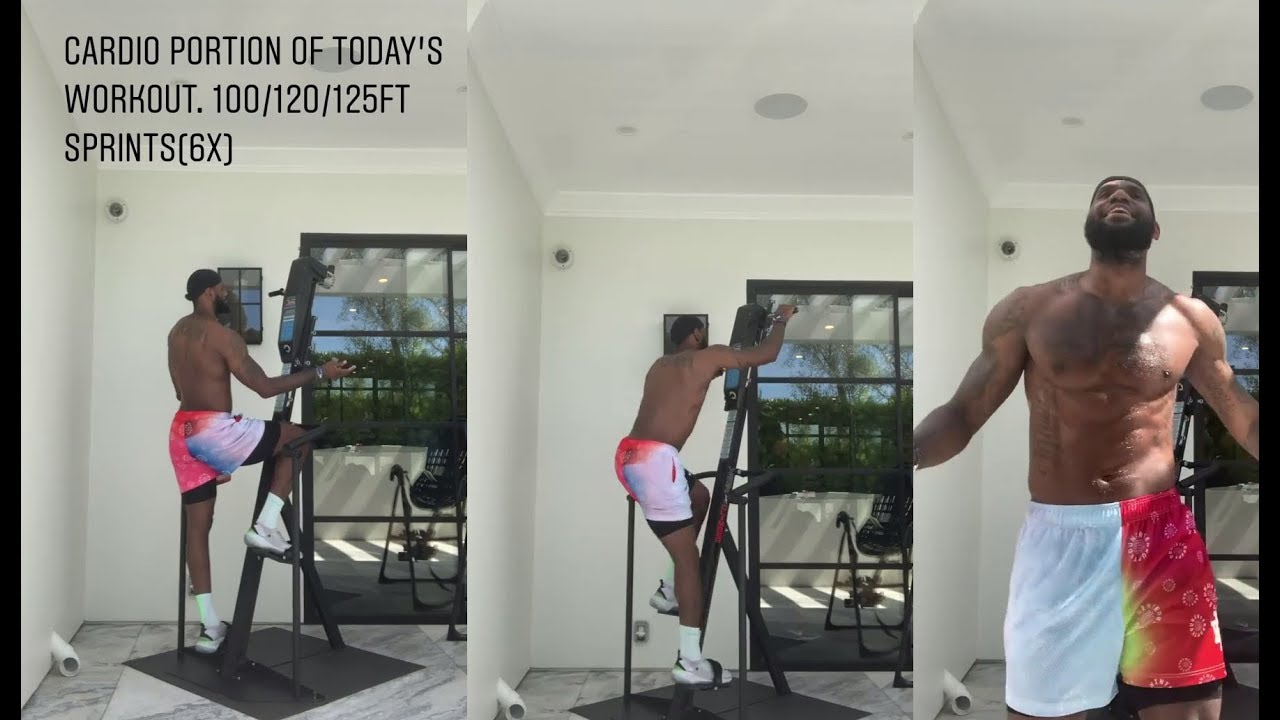 LEBRON JAMES's CARDIO WORKOUT ON MONDAY MORNING