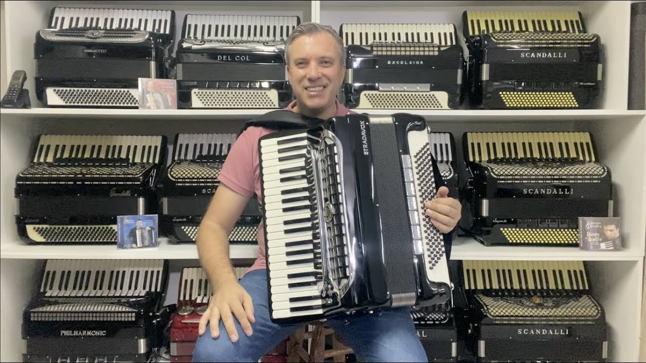 Acordeon Stradavox - Quarta com Cassoto Duplo - 49 cm - Jeferson Oliveira