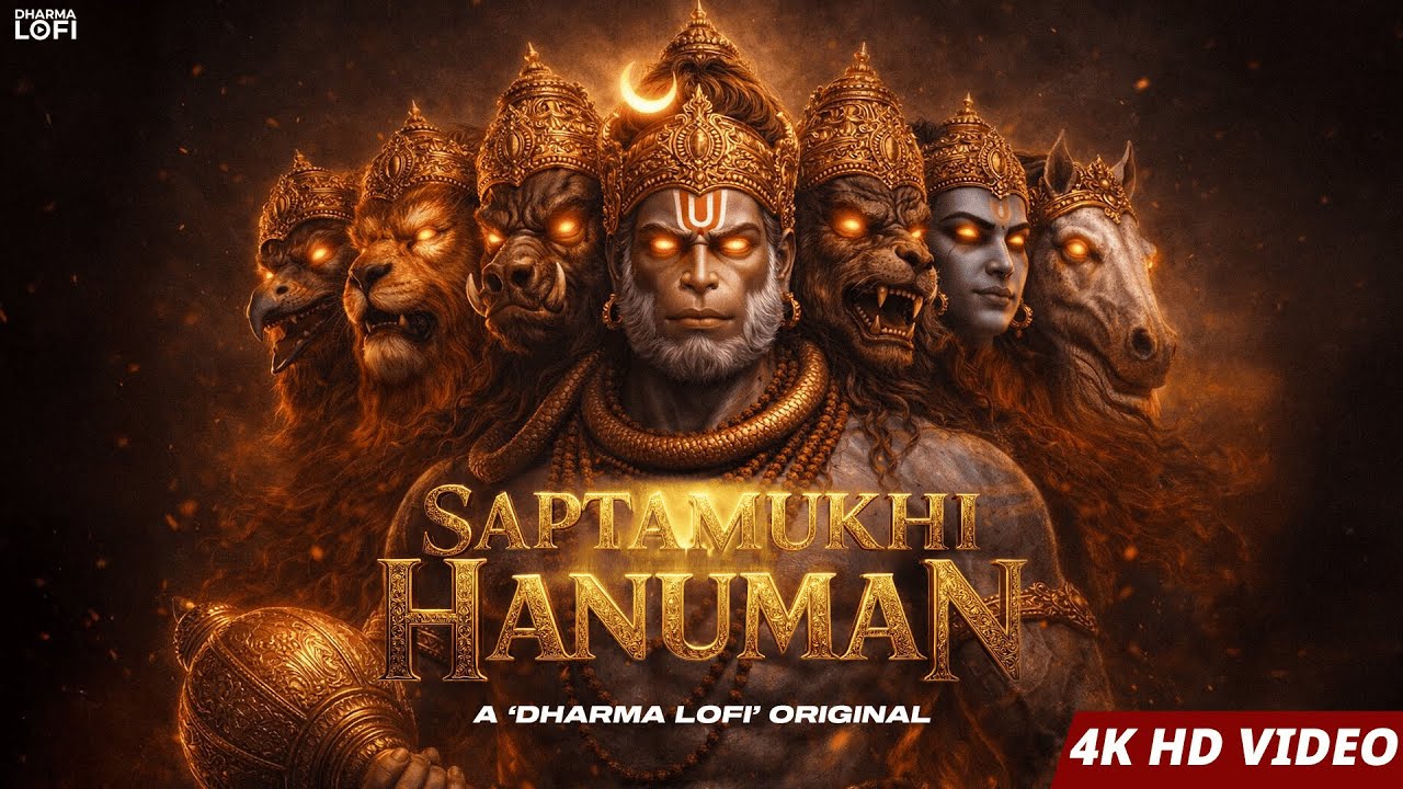 Rare Saptamukhi Hanuman Mantra 🚩 | 7 Mukhi Kavach | Most Powerful Protection Shield
