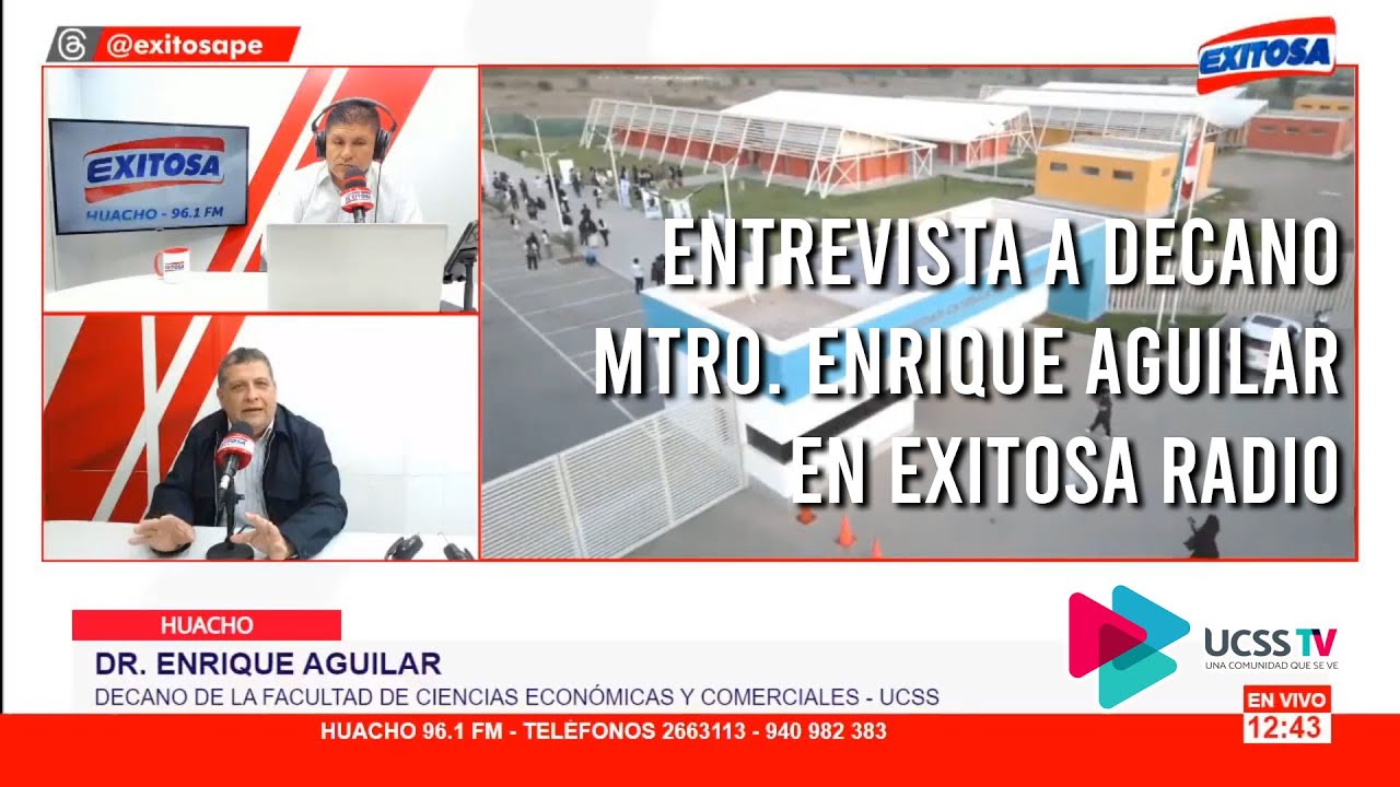 ENTREVISTA A DECANO ENRIQUE AGUILAR EN EXITOSA