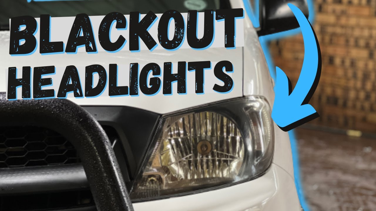 CUSTOM BLACK HEADLIGHTS || TOYOTA HILUX *DIY*