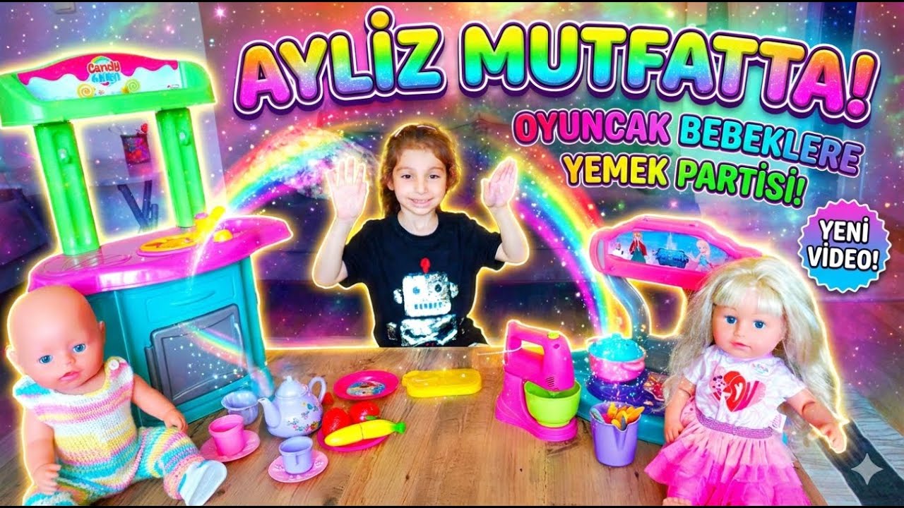 AYLİZ'İN BEBEKLERİ ÇOK ACIKTI! 🍼 Oyuncak Mutfakta Neler Pişirdik?