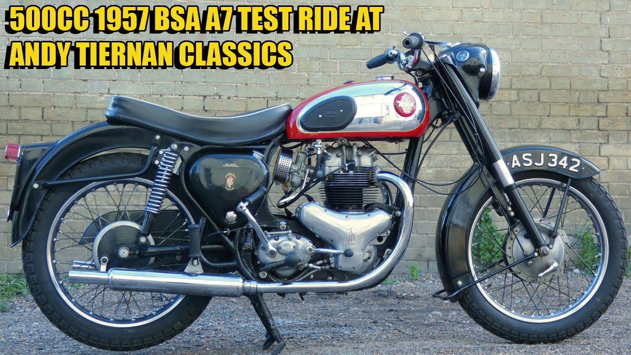 BSA A7 500cc 1957 года выпуска в Andy Tiernan Classics #09441BSA