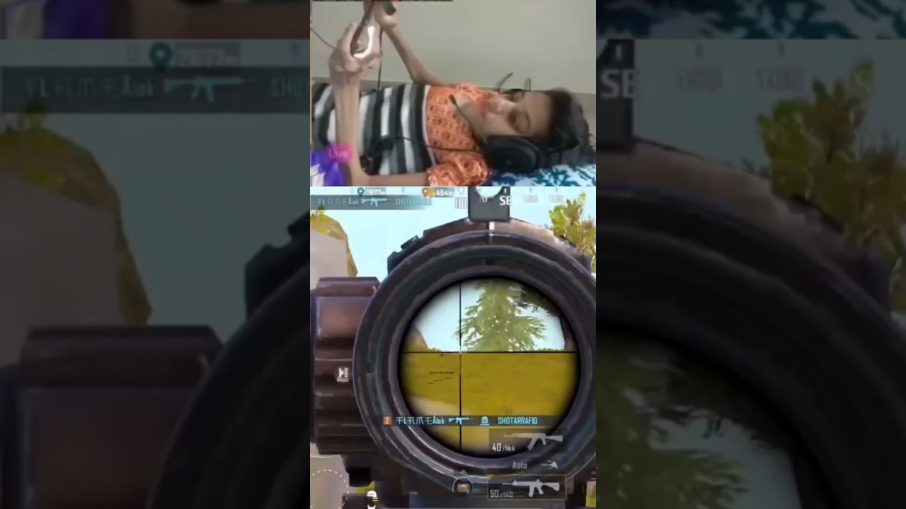 M4 + 6X SPREY TO HAI 😉 DISABLE GIRL GAMER | #shorts #ytshorts #bgmi #6x #m416  #m4glacier #komalyt