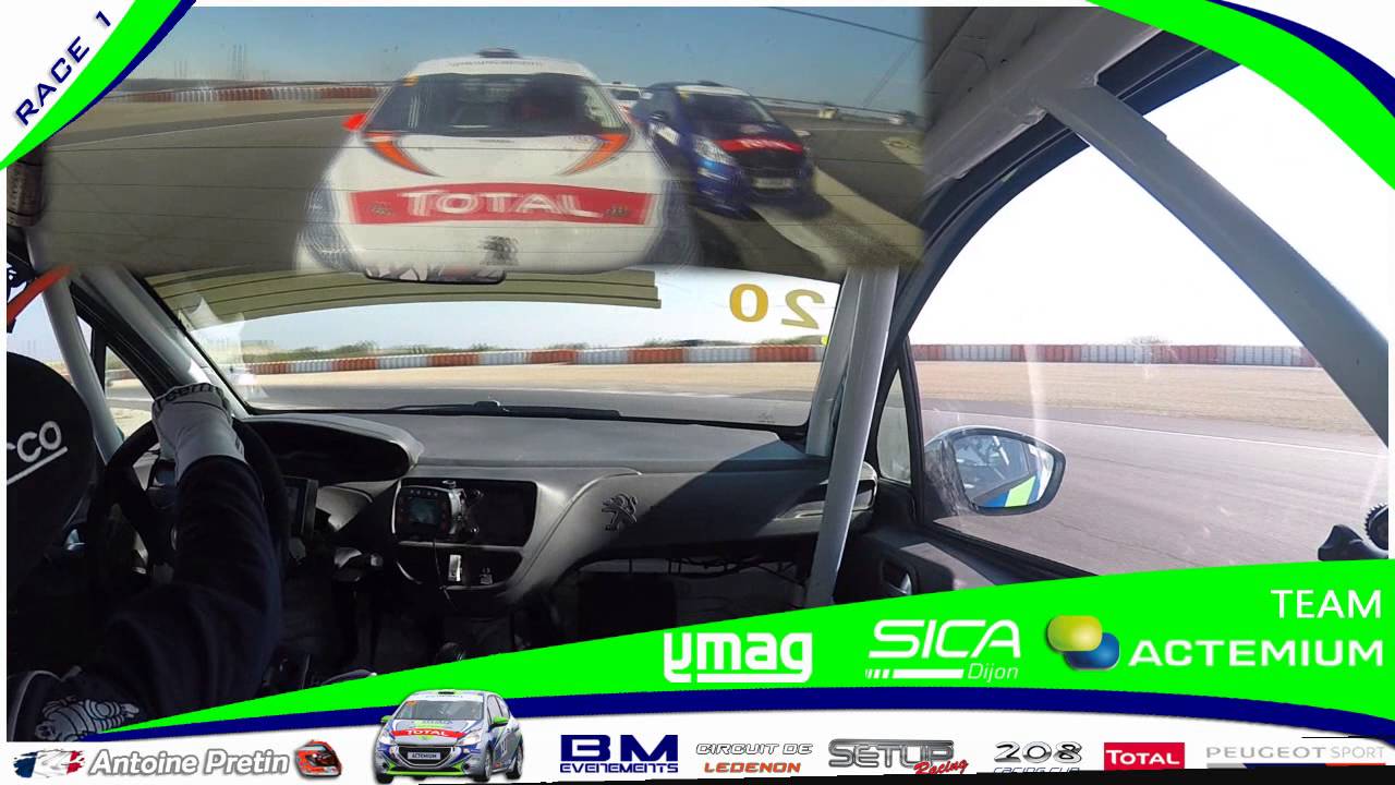 Ledenon 2016 Course 1 - 208 Racing Cup - Antoine Pretin