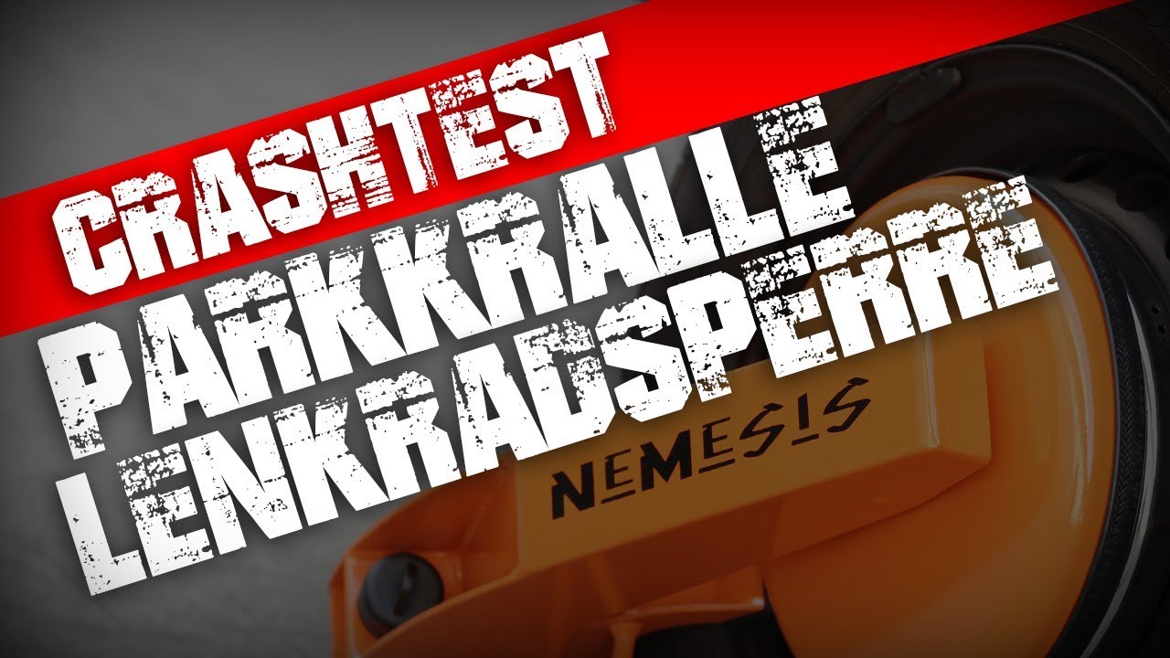 Crashtest Parkkralle. Eine billige Parkkralle oder Pedalsperre, wie lange hält sowas ?