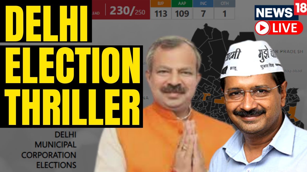 Delhi MCD Election Results Live: Will AAP's 'Jhaadu' Sweep BJP Out? | MCD Polls | News18 Live