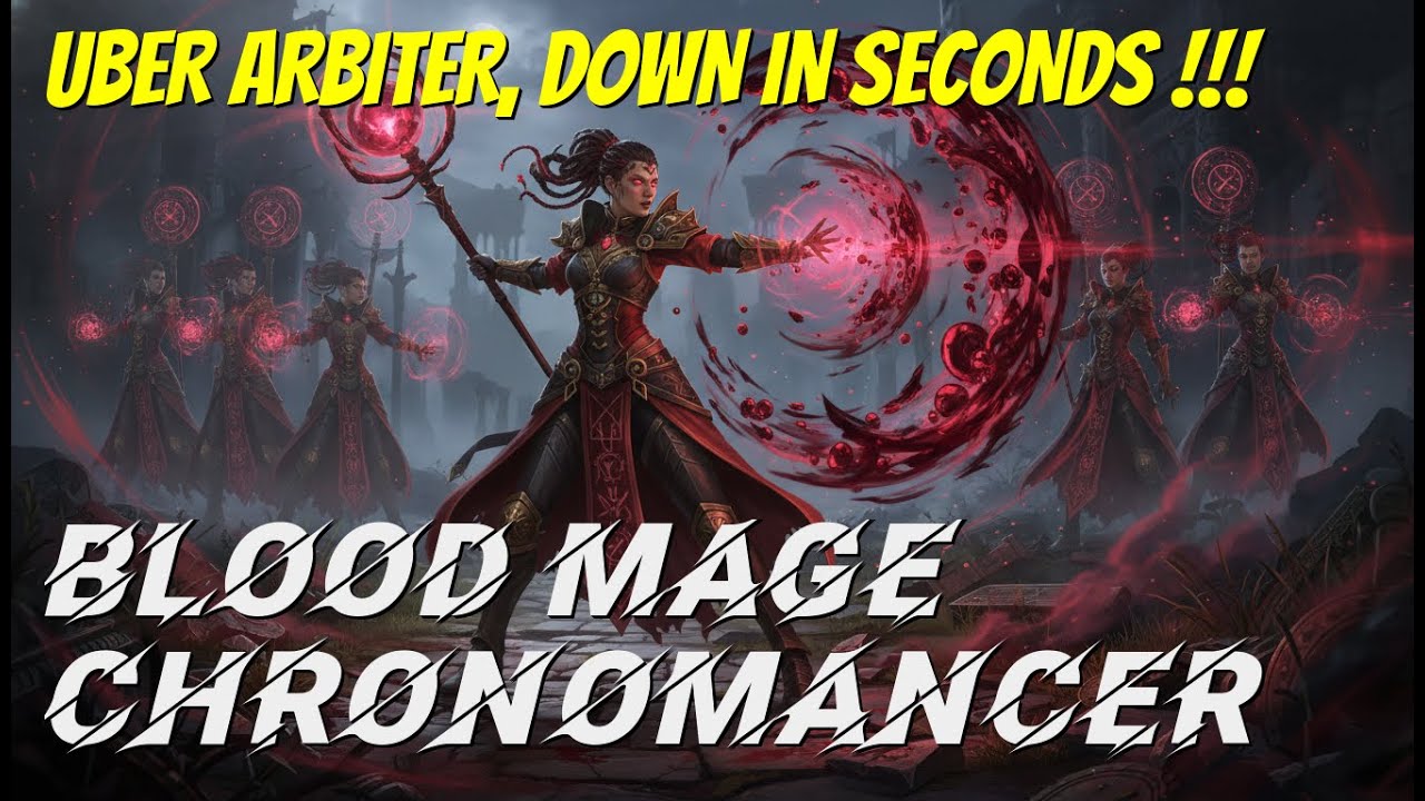 [POE2 0.4] Chronomancer Blood Mage - Uber Arbiter goes down in Seconds