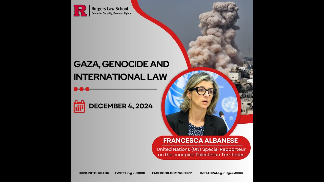 Gaza, Genocide and International Law with Francesca Albanese (12/4/2024)