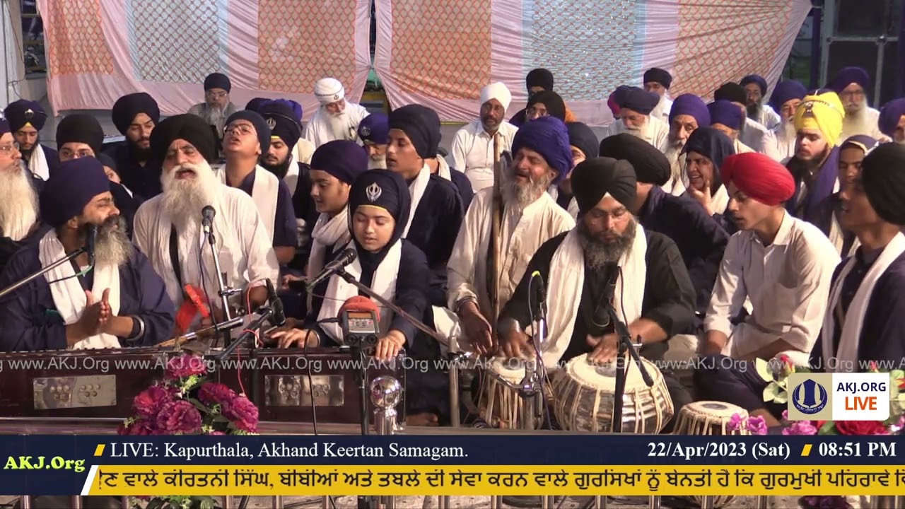 020 Kapurthala 22April2023 SatEve Rainsabai Keertan Bibi Prabhleen Kaur Jee Ludhiana