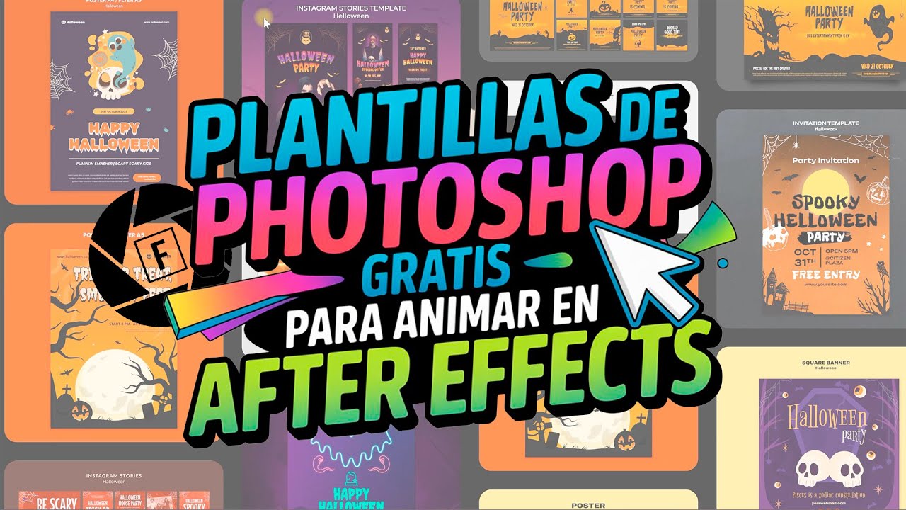 ¿Cómo descargar plantillas de Photoshop gratis para animar en After Effects? - Curso Ae con IA