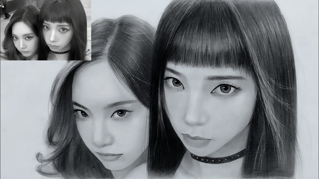 How to draw aespa karina & ningning