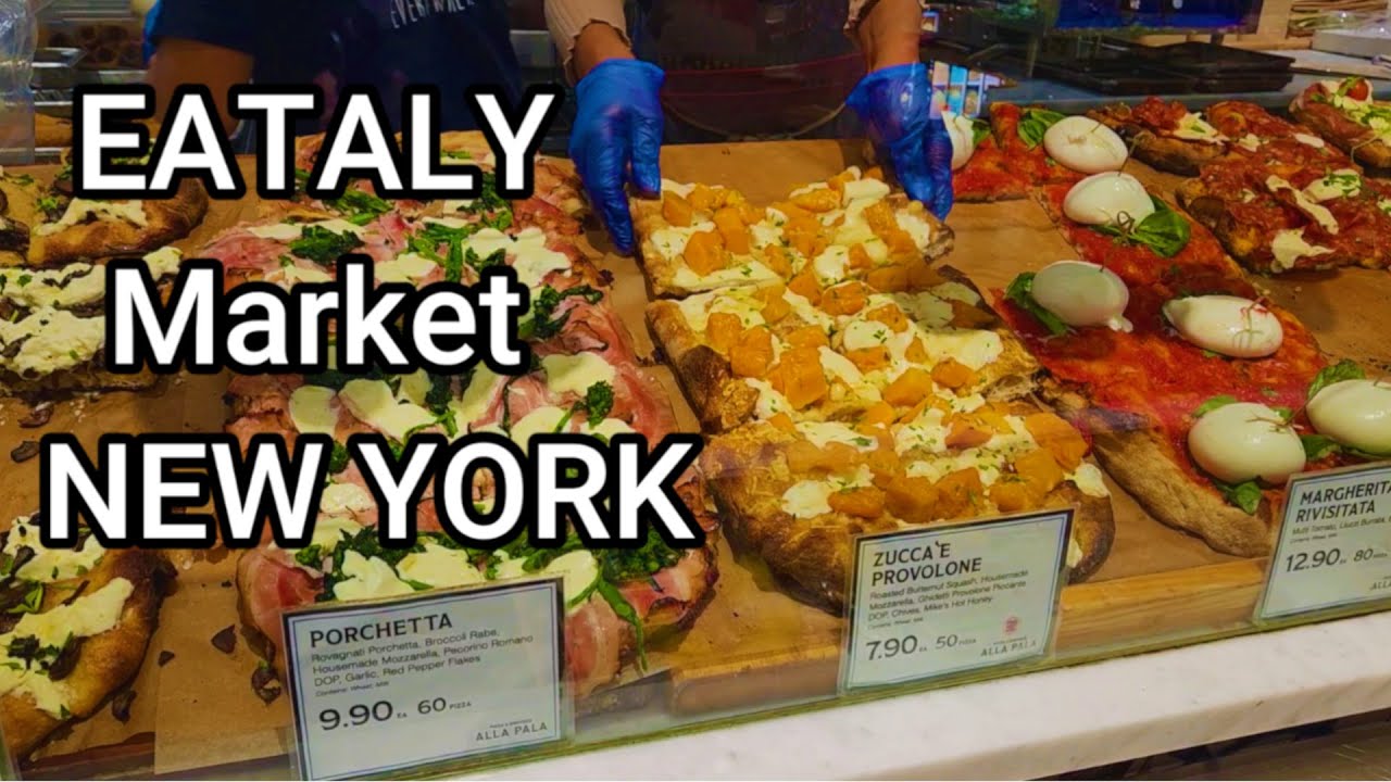 Walking through the Eataly Market in Manhattan NYC