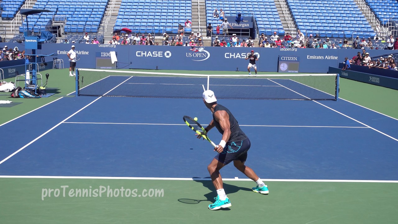 Nadal v Cuevas, 2016 US open practice 4K