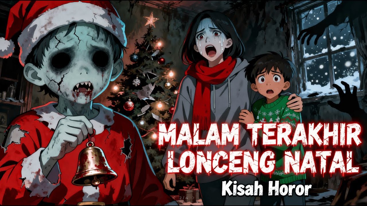 MALAM TERAKHIR LONCENG NATAL 👻 | Horor Animasi 2D Natal Paling Seram