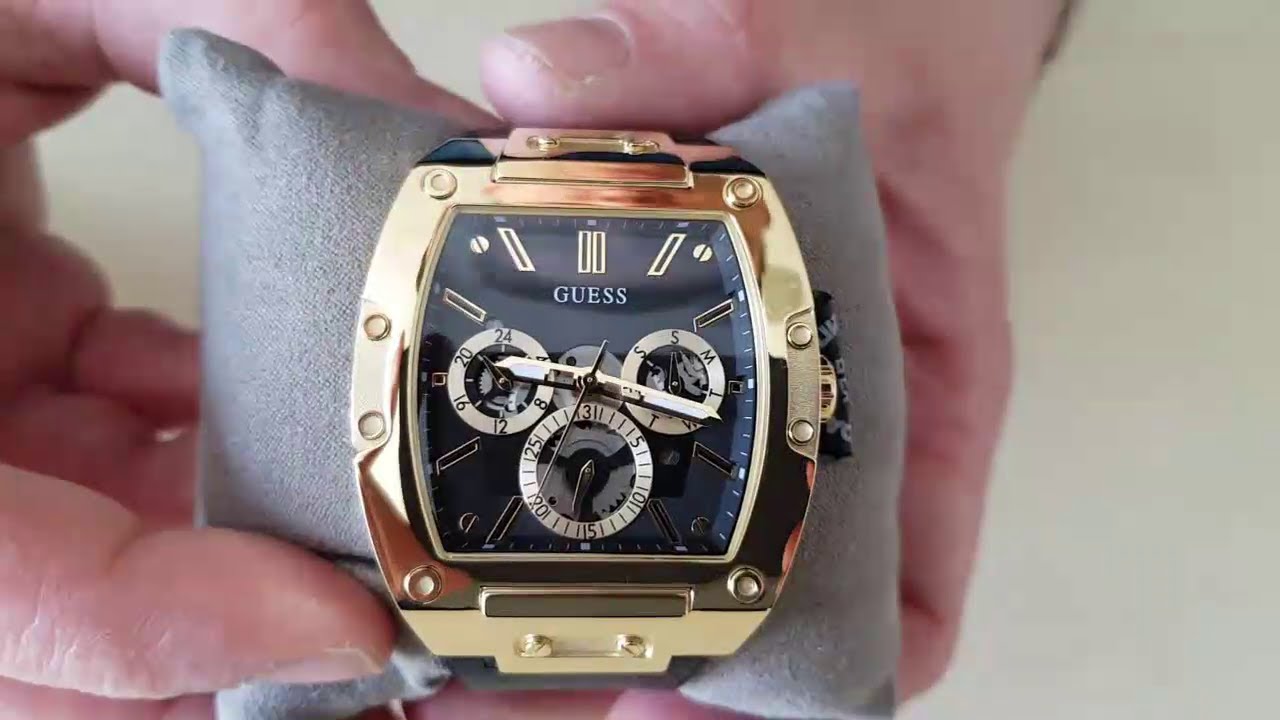 GUESS MENS TREND MONTRE A AIGUILLES UNBOXING.⌚😎👌