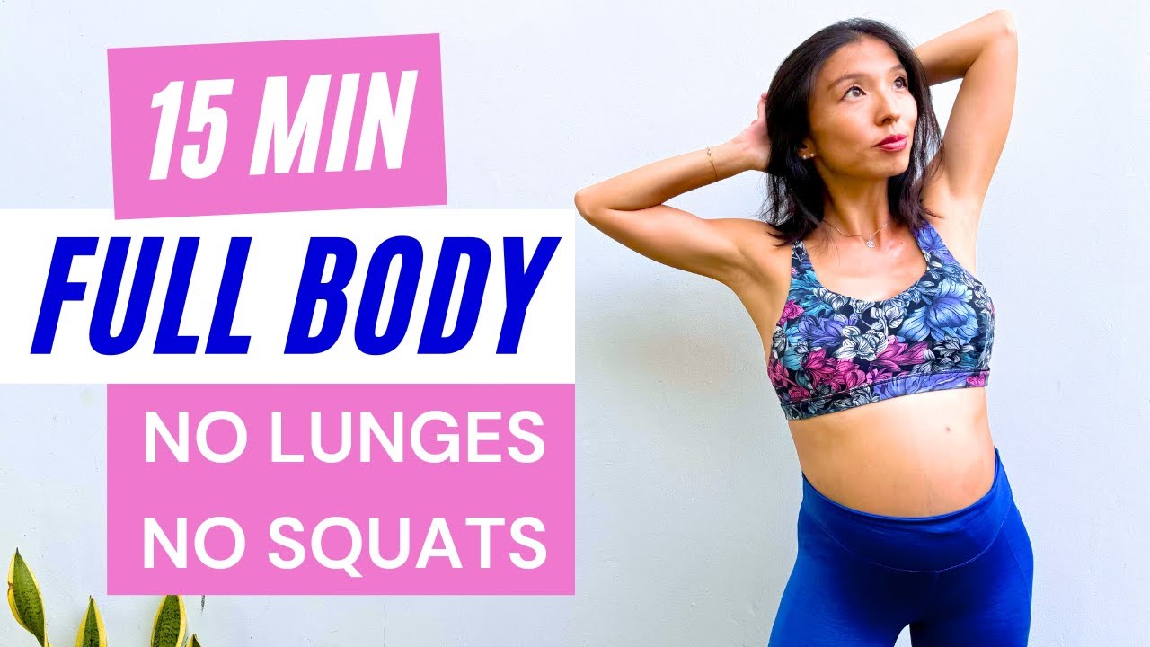 15 MIN Full Body Workout 🔥No Squats No Lunges (No Jumping) *Safe Pregnancy Workout*
