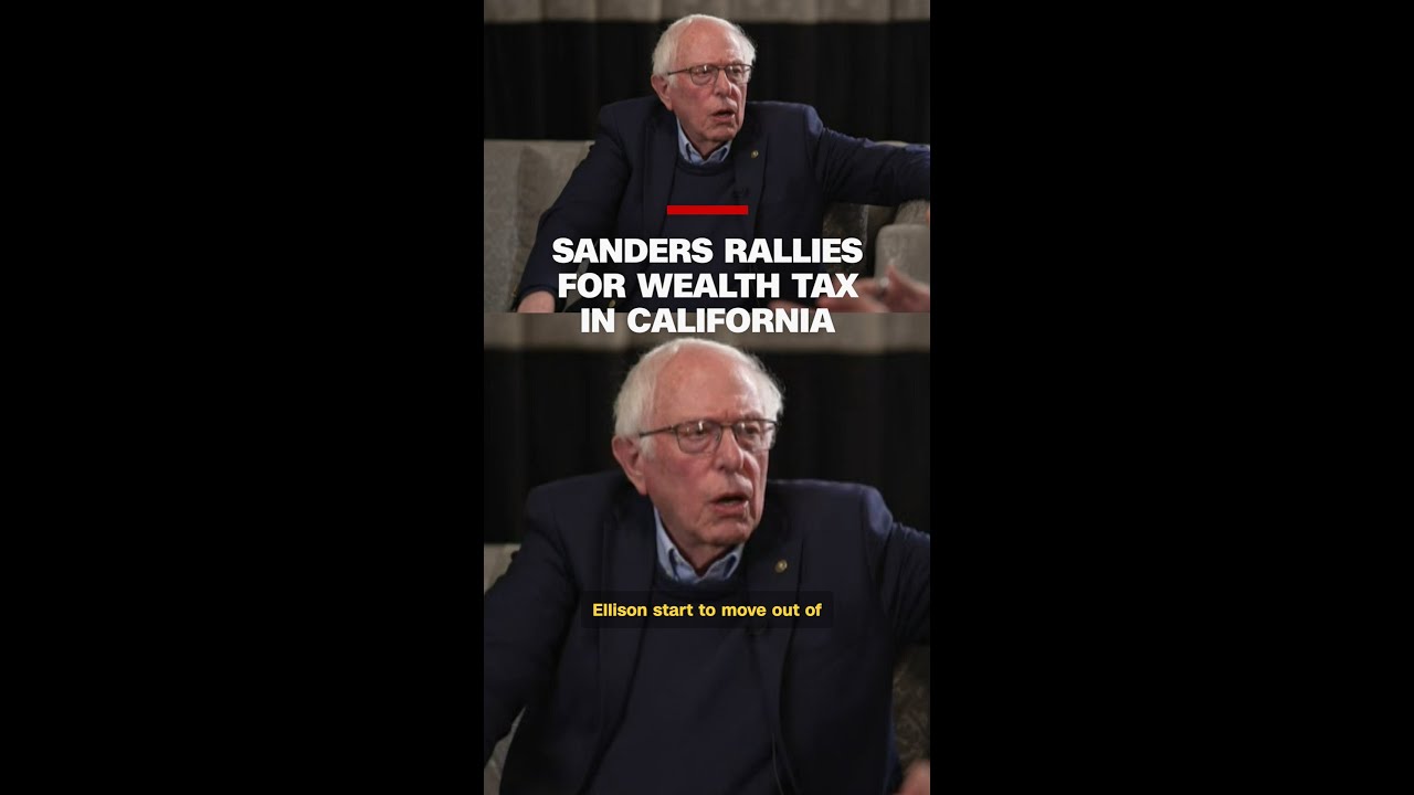 Sanders&nbsp;rallies for wealth tax in California