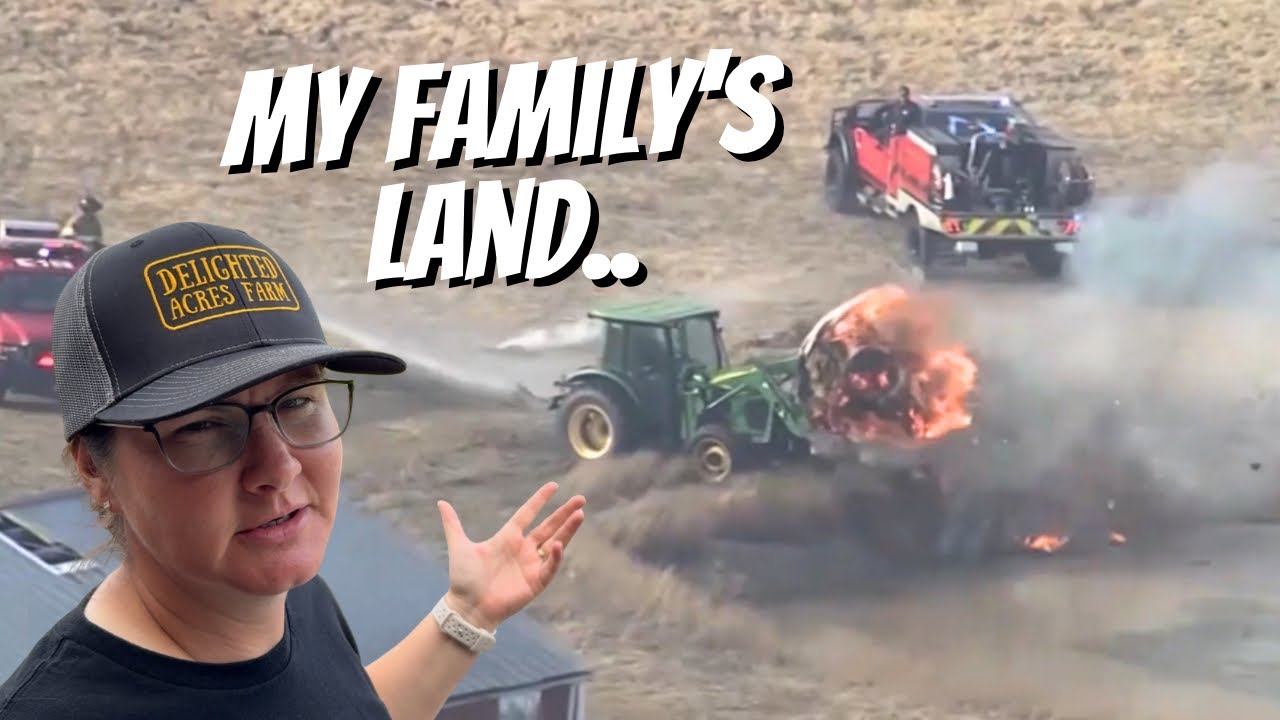 Quick Thinking Farmer Takes On Widfire!