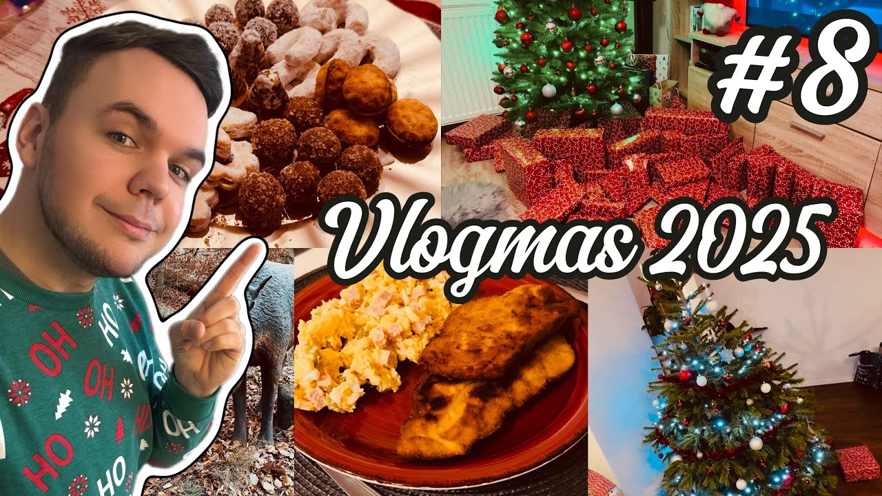 VLOGMAS #8 – FINÁLE | Štědrý den, rodina & vánoční pohoda 🎄✨