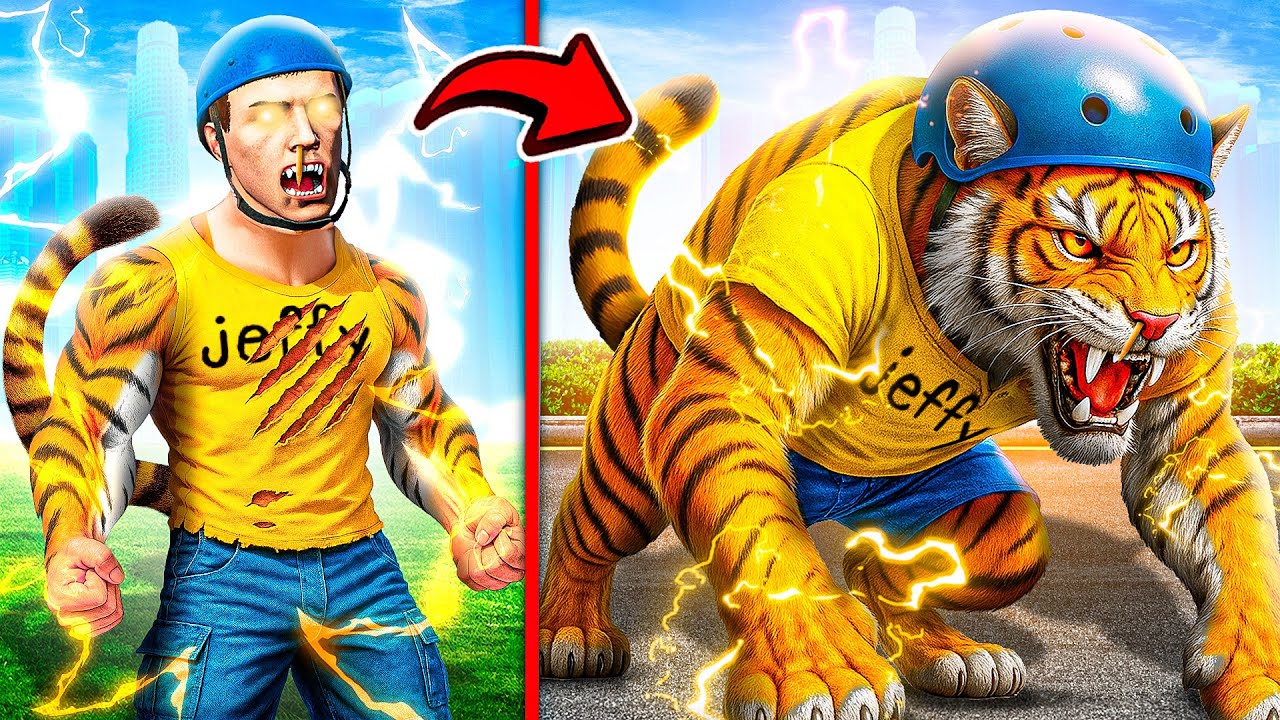 Human To TIGER In GTA 5!