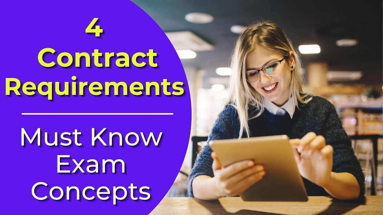 Valid Contracts: What are they? Real estate license exam questions.