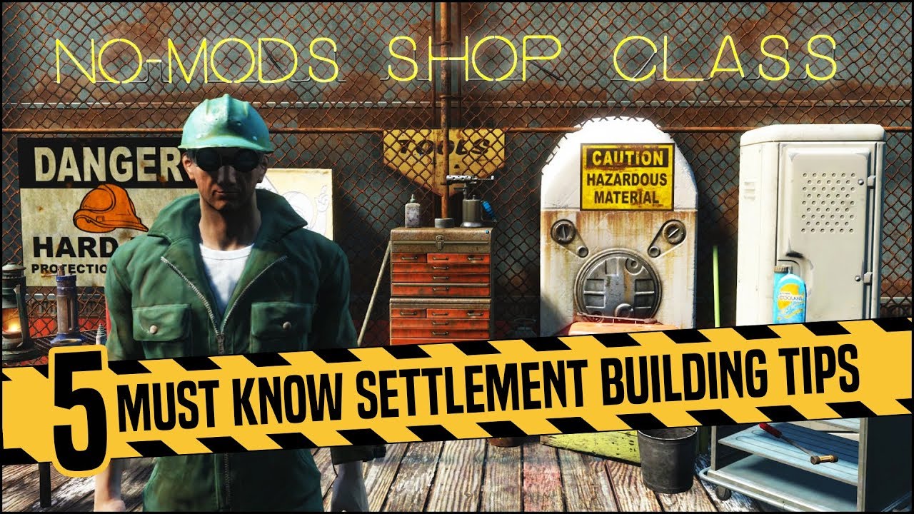 5 лучших советов по строительству поселений, которые нужно знать 🚧 Fallout 4 No Mods Shop Class