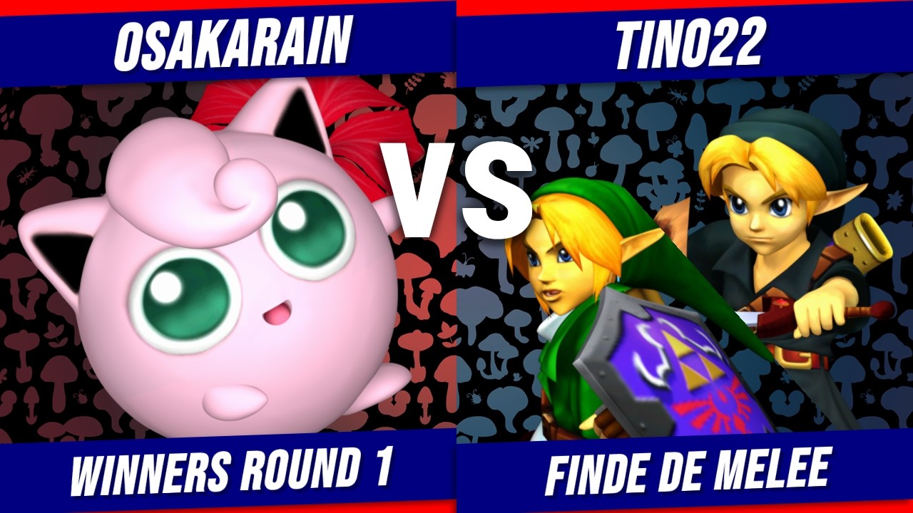 Finde De Melee #1 OsakaRain (Puff) VS Tino22 (Link/young Link) Winners Round 1