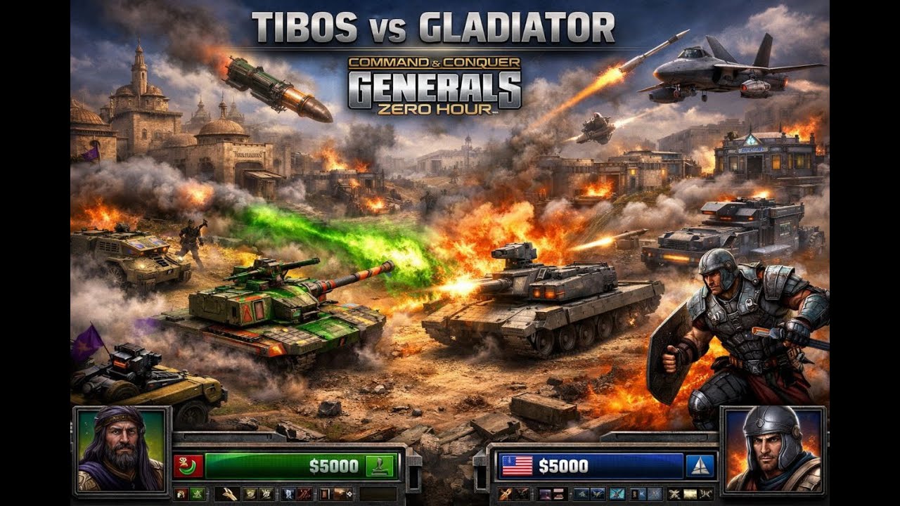 🔥 LIVE STREAM | Command & Conquer: Generals   TIBOS vs GLADIATOR  BO9
