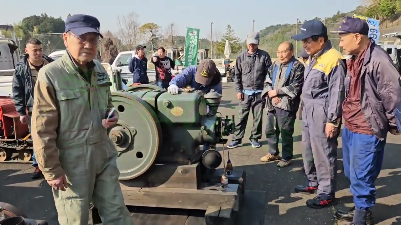 2025年3月23日 新城市 ふれあいパークほうらい  愛知県 石油発動機運転会の様子