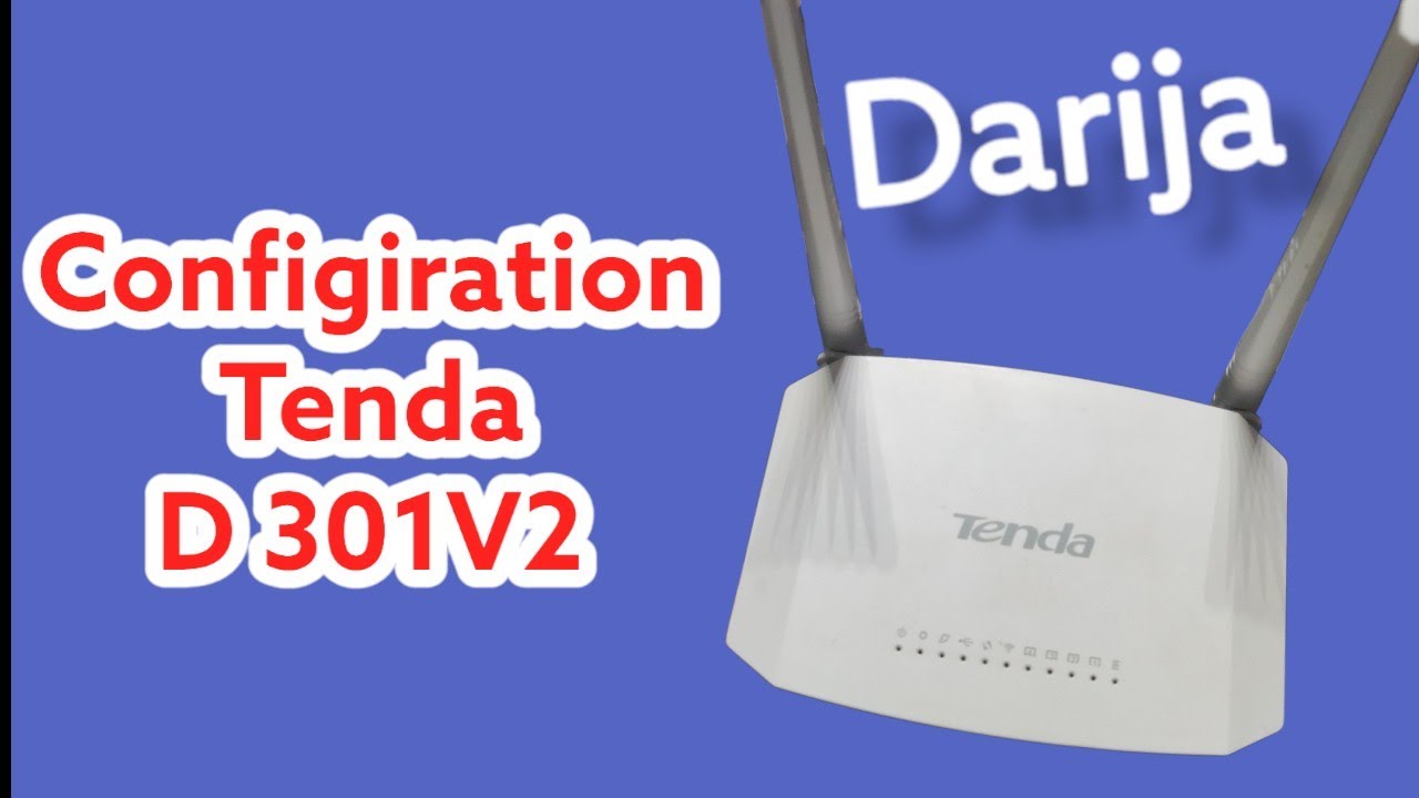ضبط إعدادات  Tenda D 301 ليعمل  على  إتصالات  المغرب