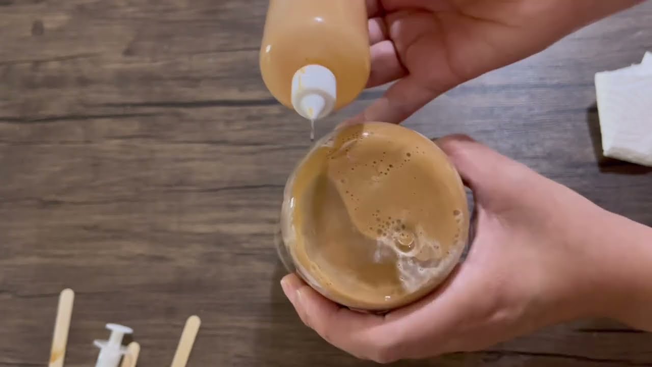 How To Make An Iced Coffee SnowGlobe Glass Can Tutorial