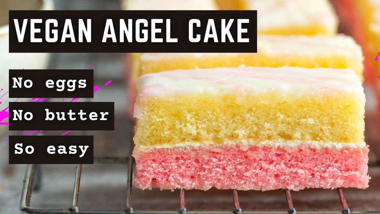 Vegan Angel Cakes - No Eggs, No Butter, No Milk - SO moist, fluffy and delicious! 😇