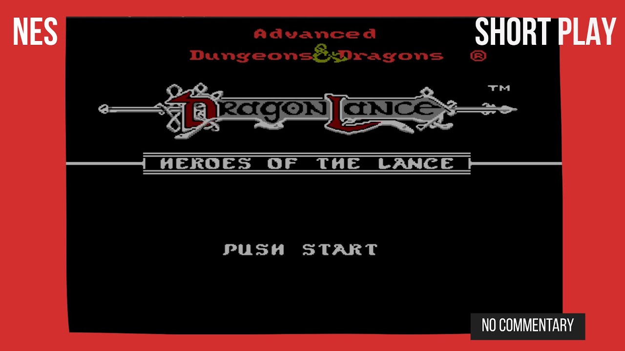 Advanced Dungeons & Dragons: Heroes of the Lance - NES - No Commentary