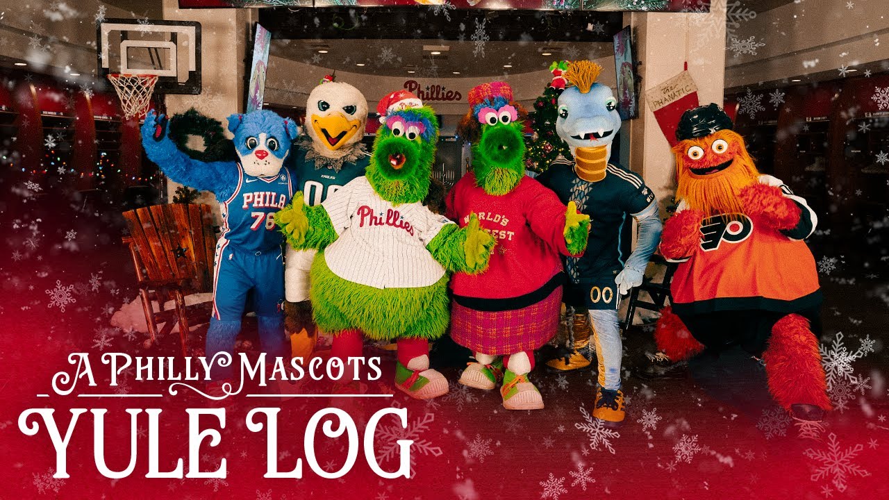 A Philly Mascots Yule Log