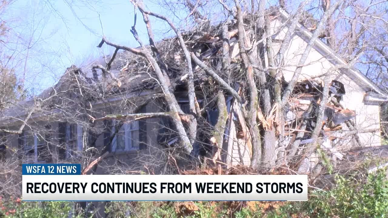 Recovery continues from weekend storms in Montgomery
