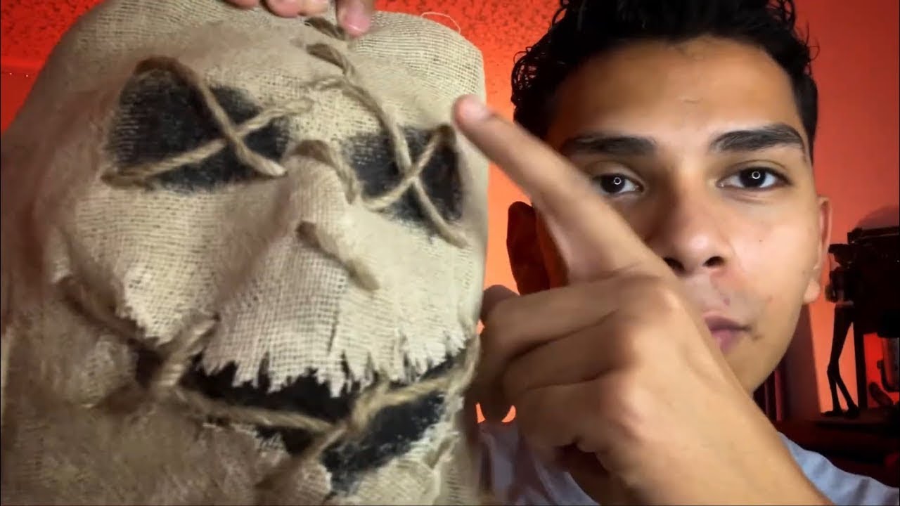 🎃 COMO HACER UNA MÁSCARA DE ESPANTAPÁJAROS | Isaac Martinez DIY