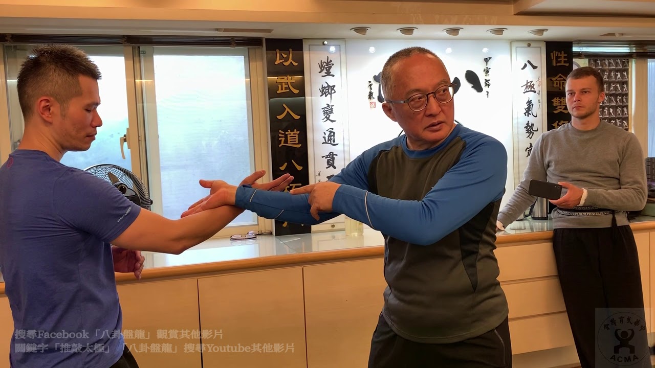 【八卦盤龍】【20191207(12)】盤龍手是走一個弧線的力 所以要先掌握對的搭手方式