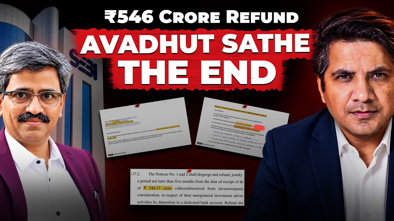 Avadhut Sathe To Refund ₹546 Crore to Students | Final SEBI Order, Fake Finfluencers