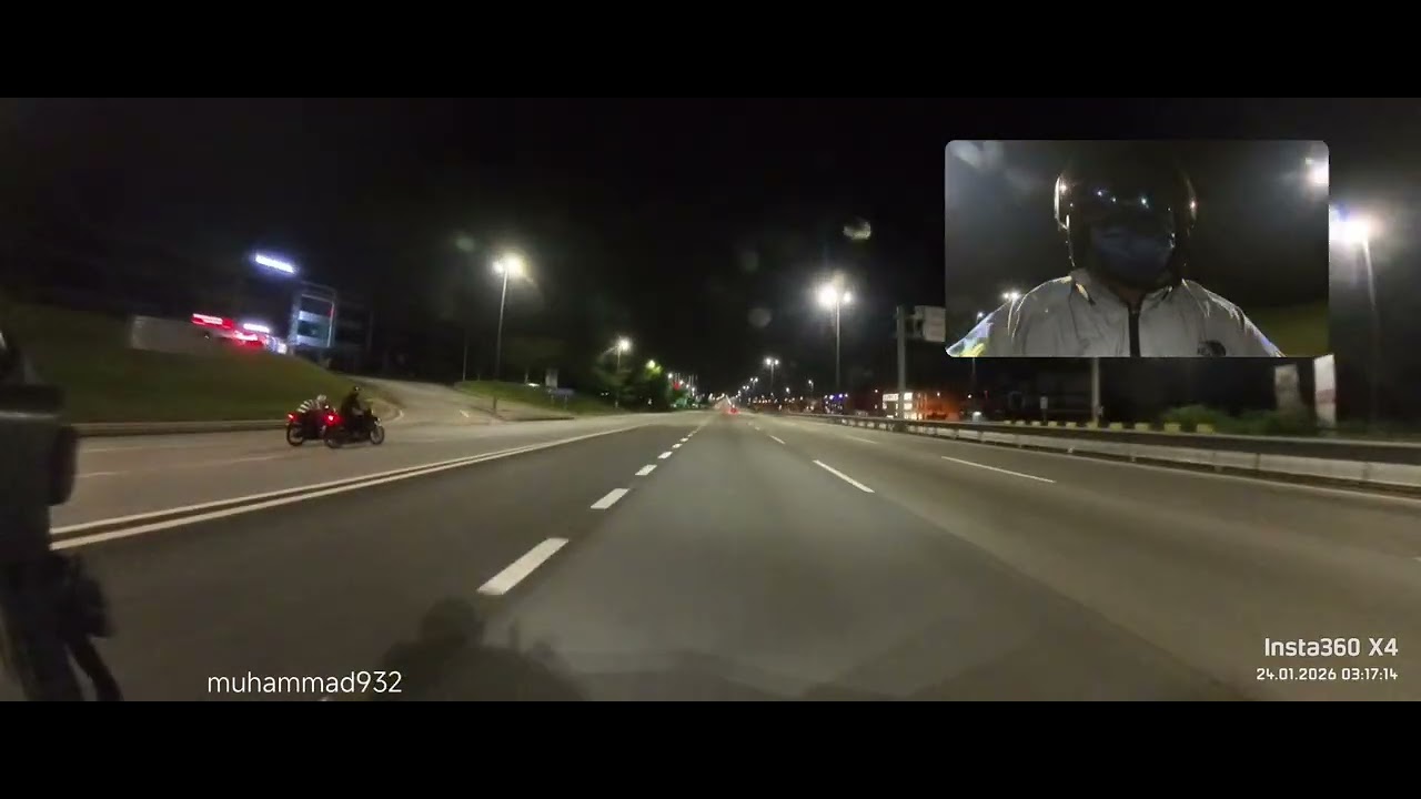 Insta360 X4 | Honda Vario 160 | 24/01/2026 #1 | Ke Mentari Court